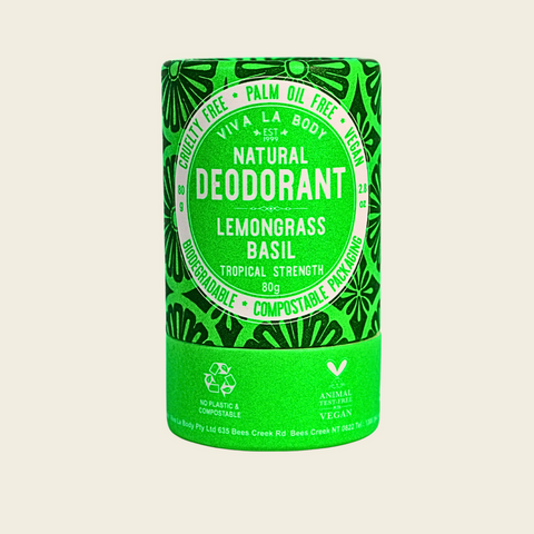 Viva La Body - Natural Deodorant - Lemongrass Basil (80g)