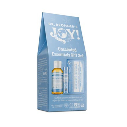 Dr Bronners Joy Unscented Essentials Gift Set