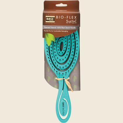 Bass Brush - Bio-Flex Detangler Hair Brush - Teal