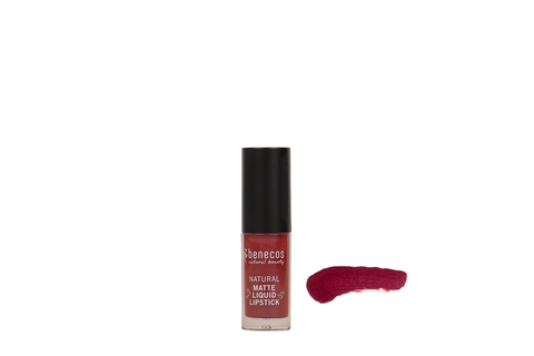 Benecos Matte Liquid Lipsticks - Bloody Berry 5ml