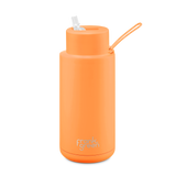 Frank Green - Stainless Steel Ceramic Reusable Bottle - Neon Orange (34oz)