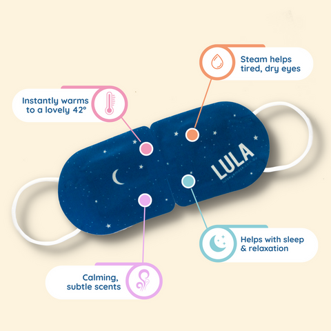 Lula Self Warming Eye Masks - 3 pack (Vanilla, Rose & Lavender)