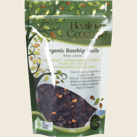 Healing Concepts Loose Leaf Tea - Organic Rosehip Shells 50g