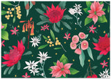 Earth Greetings - Folded Christmas Wrapping Paper- Festive Florals