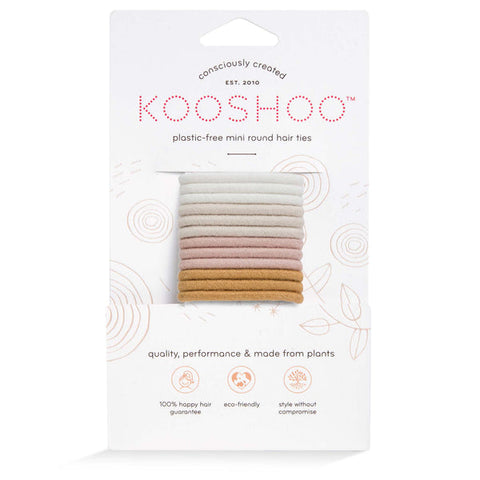 Kooshoo - Organic Plastic-free  Mini Hair Ties  - Golden Fibres