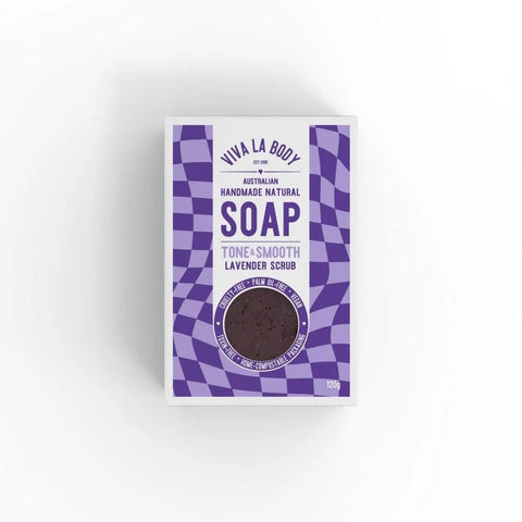 Viva La Body - Scrub Soap Bar - Lavender Tone and Smooth (120g)