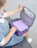 MontiiCo Medium Insulated Lunch Bag - Block Land