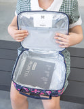 MontiiCo Medium Insulated Lunch Bag - Block Land