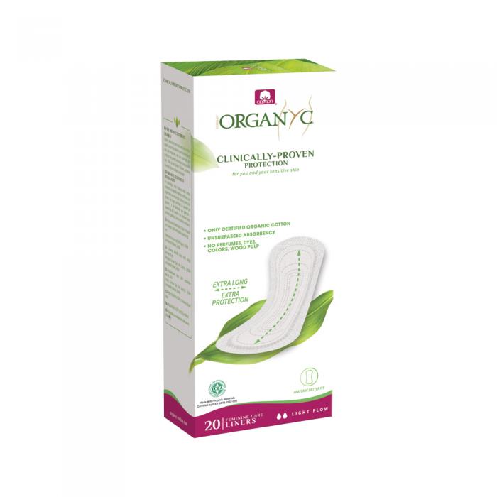 Organyc - Organic Cotton Panty Liners - Extra Long (Flat 20 pack)