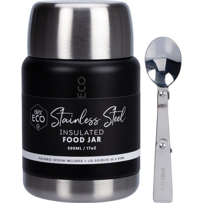 Ever Eco Insulated Stainless Steel Food Jar - Onyx 500ml