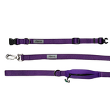 Ziippup Dog Lead with Built-in Poop Bag Holder - Purple
