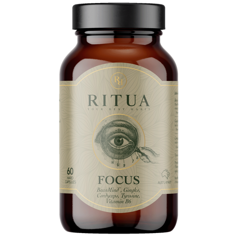 Ritua - Focus BacoMind Ginko Cordyceps Tyrosine B6( 60 Capsules )