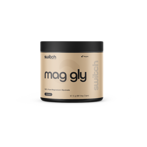 Switch Nutrition - Mag Gly 100% Pure Magnesium Glycinate - 90 Capsules