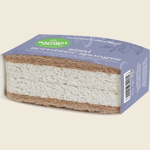 Natural Value - Sisal Scrubber Sponges - 2 Pack