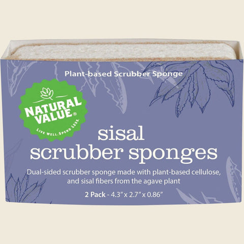 Natural Value - Sisal Scrubber Sponges - 2 Pack