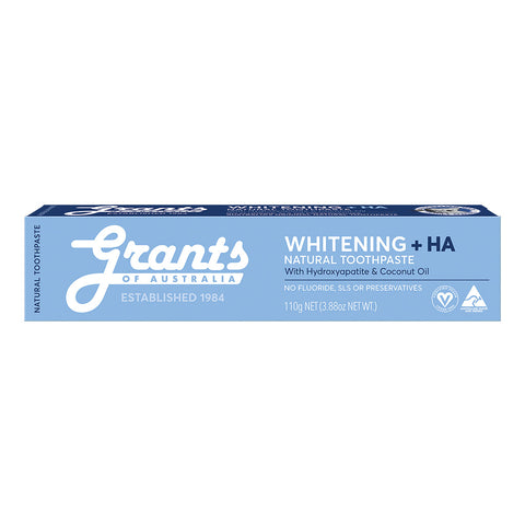 Grants - Natural Toothpaste - whitening  +HA ( Hydroxyapatite)