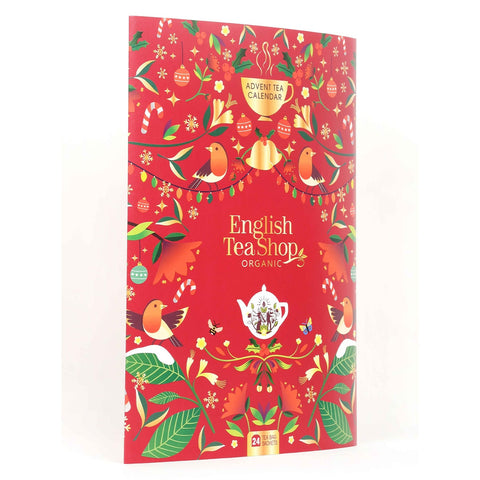 English Tea Shop Christmas 2024 Book Style Advent Calendar - (24 Teabags)