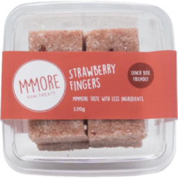 MMMORE Raw Treats - Strawberry Fingers 120g