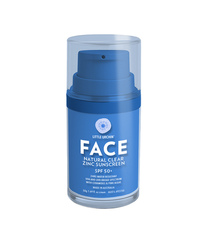 Little Urchin - Natural Clear Zinc Face Sunscreen SPF50 - 50g
