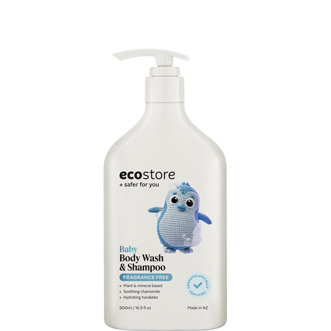 Ecostore Baby Foaming Body Wash & Shampoo - Fragrance Free (500ml)