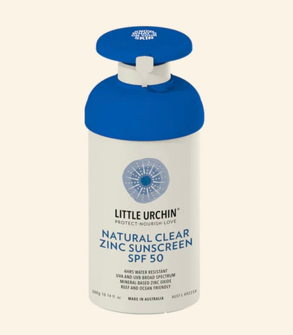 Little Urchin - All Natural Clear Zinc Sunscreen SPF50 (300g)