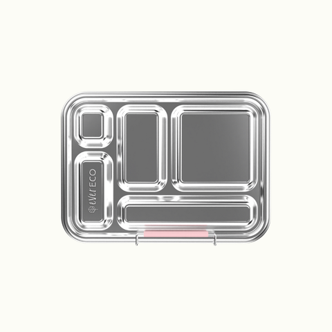 Ever Eco - 5 Compartment Stainless Steel Bento Box - Sorbet