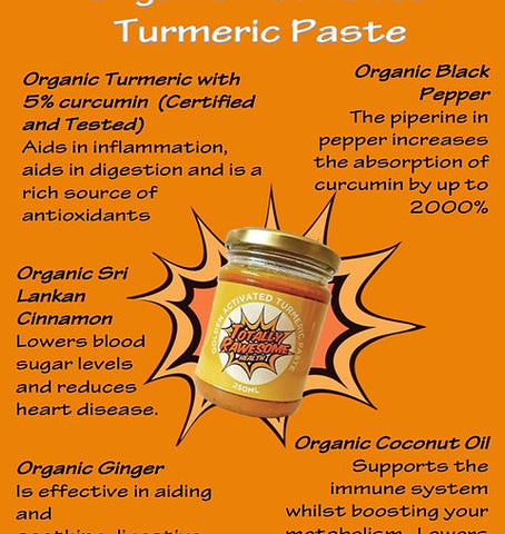 Totally Rawesome Golden Activated Turmeric Paste - 250ml