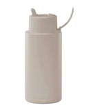 Frank Green Ceramic Reusable Bottle with Flip Straw Lid 34 oz - Moon Dust