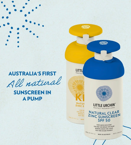 Little Urchin - All Natural Clear Zinc Sunscreen SPF50 (300g)