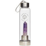 Summer Salt Body - Crystal Elixir Glass Water Bottle - Amethyst (550ml) DAMAGED BOX