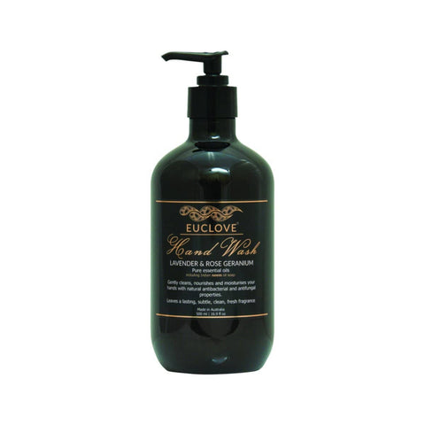Euclove - Hand Wash with Pump - Lavender and Rose Geranium (500ml)