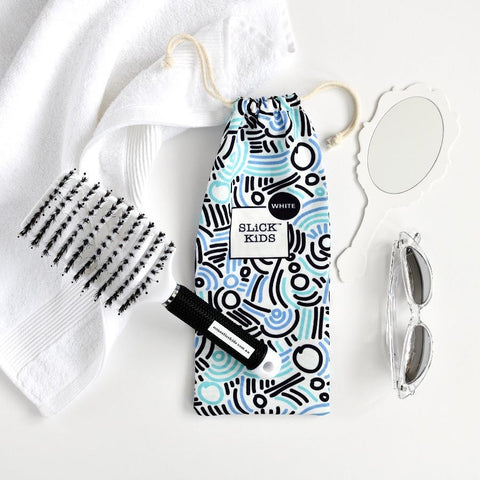No Nasties - SLiCK KiDS Detangler Brush - White
