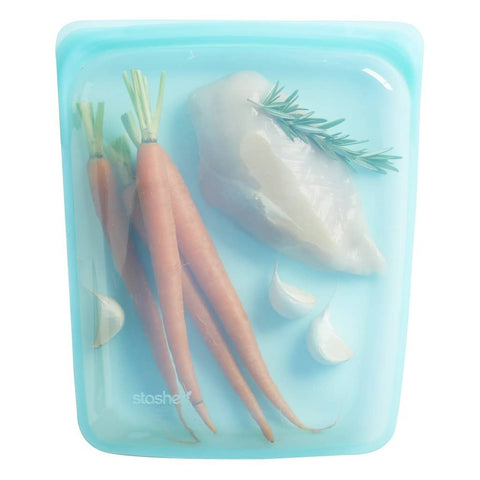 Stasher - Plastic-Free Large Bag - Aqua