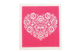 Retro Kitchen - Biodegradable Dish Cloth - Heart