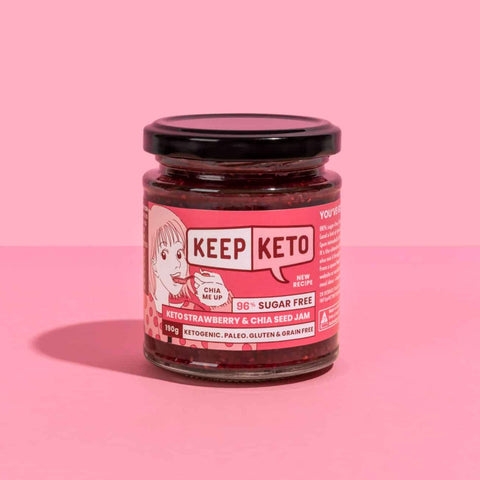 Keep Keto - Strawberry and Chia Seed Jam (190g)