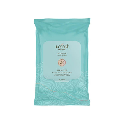 Wotnot - Natural Facial Wipes - Sensitive (25 pack)